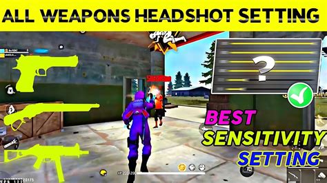 Free Fire Headshot Setting 2023 BEST SENSITIVITY SETTINGS OneTap