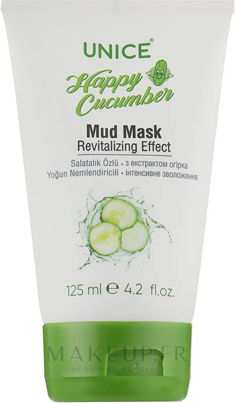 Masque de boue revitalisant à l extrait de concombre pour visage