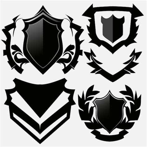 Premium Vector Elegant Shield Badge Logos