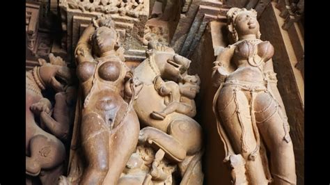 Khajuraho Temples And Their Erotic Statues India Youtube