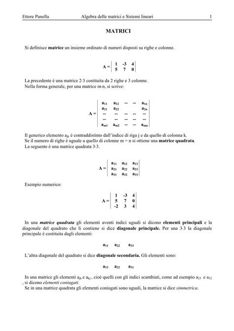 PDF MATRICI Noidelweb It Gen 2011 Sistemi Multivariabili SISTEMI