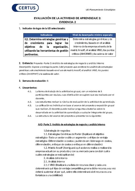 Lineamientos De Evaluaci N De Aa Evaluaci N De La Actividad De