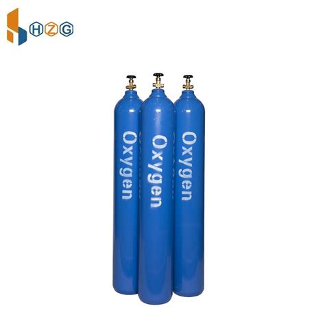 40L200bar 5 8mm ISO Tped High Pressure Vessel Seamless Steel Oxygen Gas