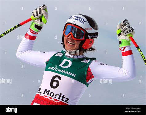 St Moritz Switzerland Th Feb Stephanie Venier From Austria