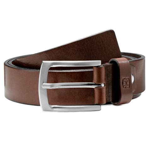 Brown Full Grain Leather Dress Belt In Stock Salt And Hide