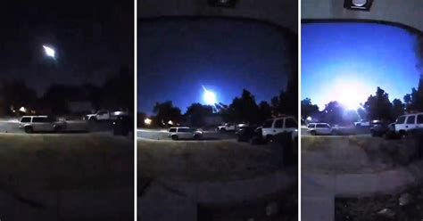 Video Doorcam Captures Shooting Meteor Exploding Into Huge Fireball