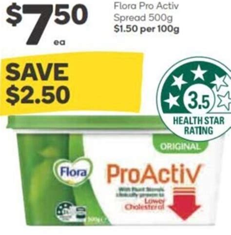 Flora Pro Activ Spread G Offer At Woolworths