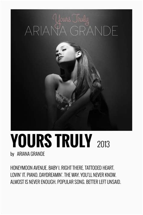 Ariana Grande Yours Truly Album Cover