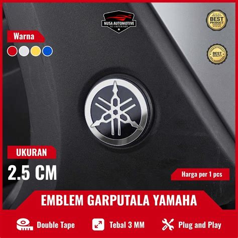 Jual Logo Yamaha Ukuran Cm Dan Cm Emblem Timbul Logo Garputala