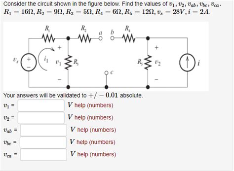 Solved Consider The Circuit Shown In The Figure Below Find