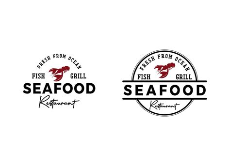 Seafood Restaurant Logo Design Template Vector Art At Vecteezy