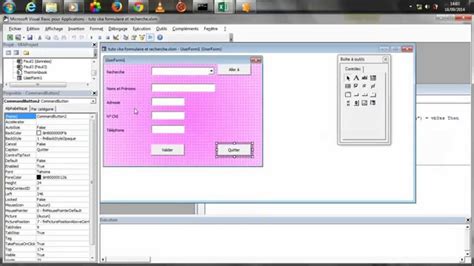 Excel Vba Formulaire De Saisie Des Données Et Bouton De Recherche Youtube