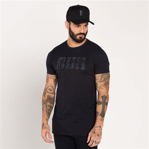 Buh Camiseta Buh Slim Hot Fix Mix Preto