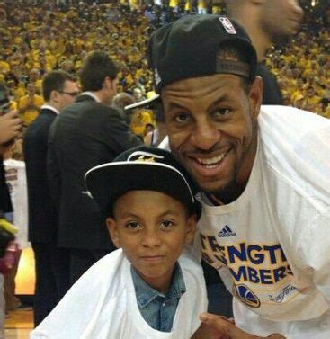 Andre Iguodala and his son Andre Tyler Iguodala II - Celebrities ...