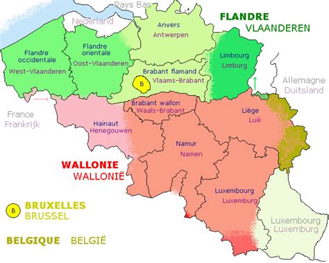 Carte des provinces de Belgique België Kaarten Geschiedenis