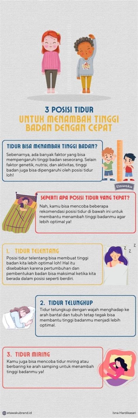 Posisi Tidur Untuk Menambah Tinggi Badan Dengan Cepat