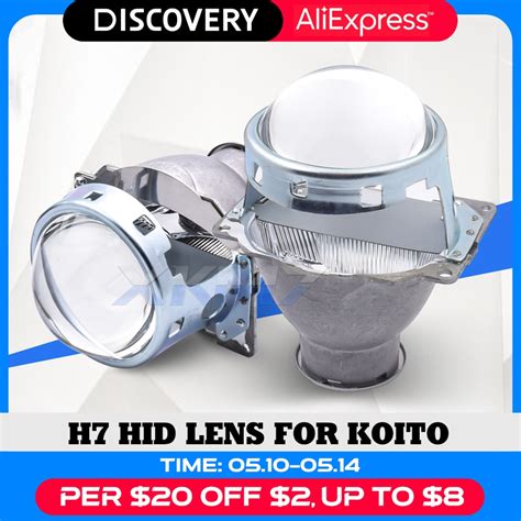 Koito Q5 H7 헤드 라이트 렌즈 단일 크세논 프로젝터 3.0 인치, H7 D2S D2H LED HID 할로겐 전구 자동차 ...