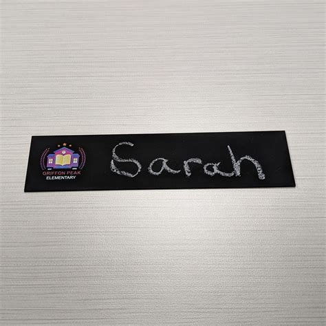 Chalkboard Name Plates W Logos 8 X2 NapNameplates