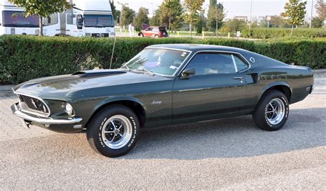 Black Jade Green 1969 Ford Mustang Fastback Photo