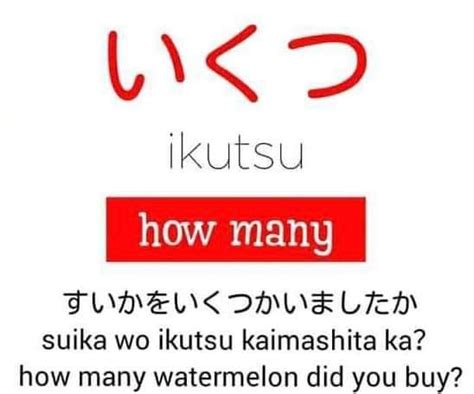 Japanese Question Words