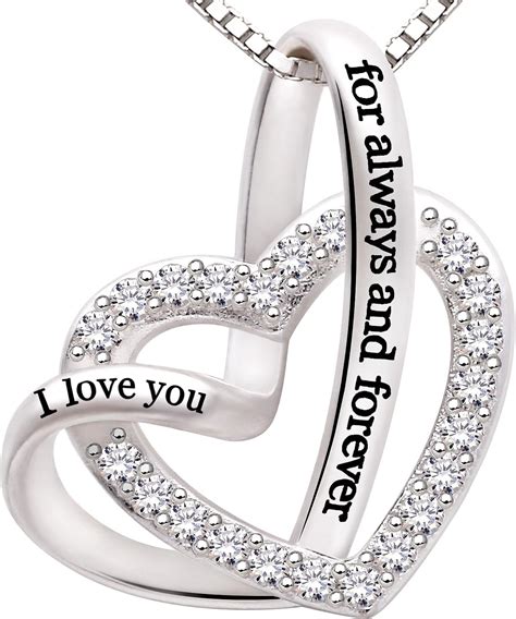 Alov Jewelry Sterling Silveri Love You For Always And Forever Love