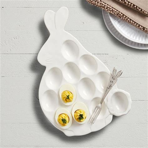 Mud Pie Bunny Deviled Egg Tray Set Eden Lifestyle