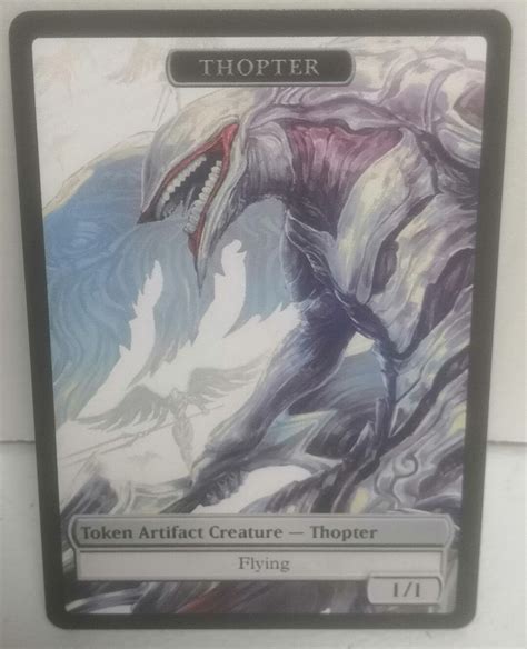 Mtg Thopter 11 Double Sided Token Alternative Art Edh Commander Cube