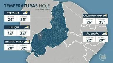 Pitv Edi O Confira A Previs O Do Tempo Em Todo O Piau Para Esta