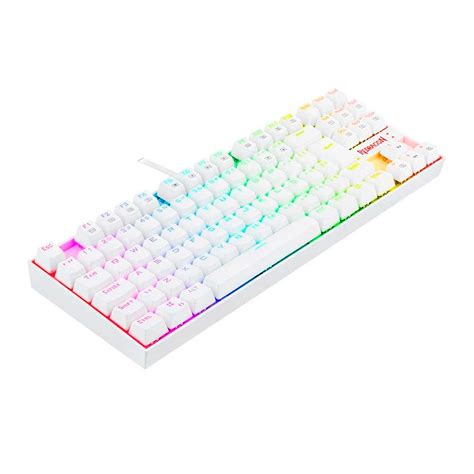 Teclado Magnético Gamer Redragon Kumara Pro Lunar White RGB PATOLOCO