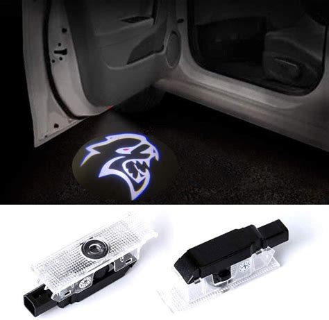 xy 2 40 Stück LED Auto Tür Logo Licht Hellcat Geist Schatten Projektor