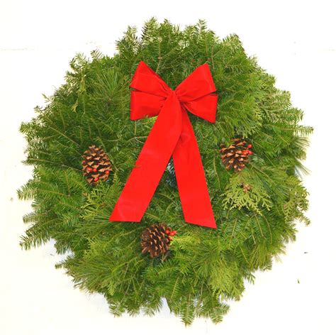 Mixed Balsam Fir Cedar Pine Wreath North Country Wreath