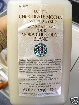 STARBUCKS White Chocolate Mocha Syrup pump 63 oz NEW NR | #98754051