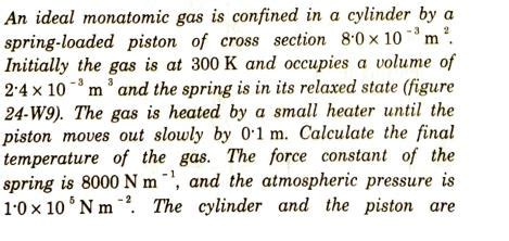 Solved An Ideal Monatomic Gas Is Confined In A Solutioninn