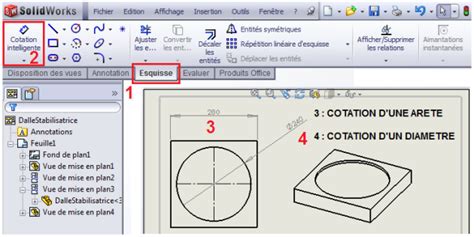 Guide D Emploi De SolidWorks Ajouter Des Cotes Dans Une Mise En Plan