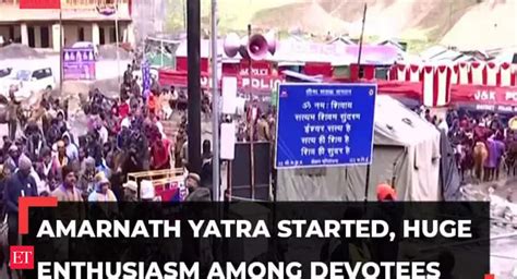 Amarnath Yatra Amarnath Yatra 2023 J K Admin Flags Off First Batch Of