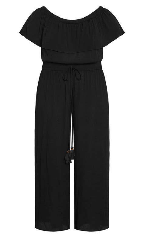 Womens Plus Size Ariana Black Jumpsuit