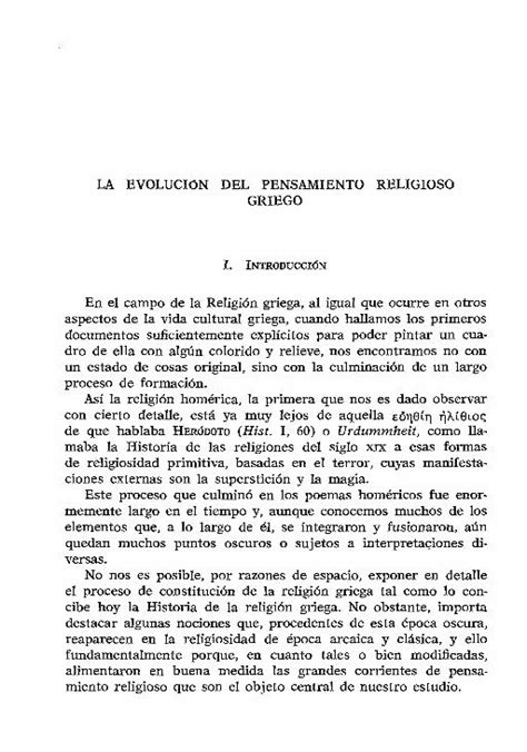 Pdf Evolución Del Pensamiento Religioso Griego Dokumentips