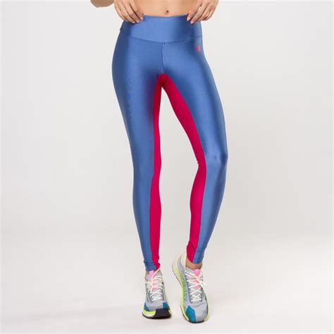 Calça Legging Azul Blue Boy Metalic Entrepernas Rosa Enjoy Metalic