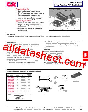 SDA04H1SKD Datasheet PDF C K Components