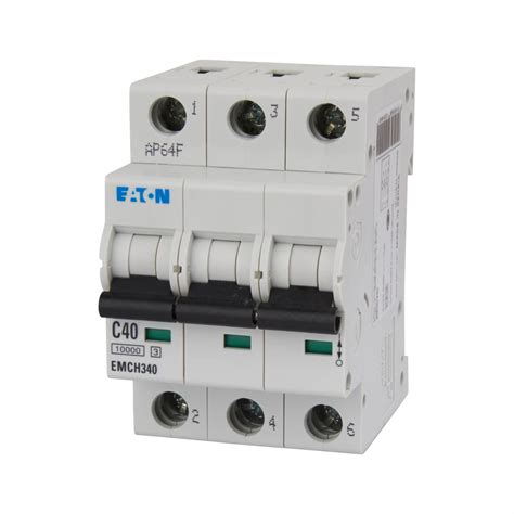 Eaton MEM 40A Triple Pole 3 Phase MCB Type C ElectricalDirect