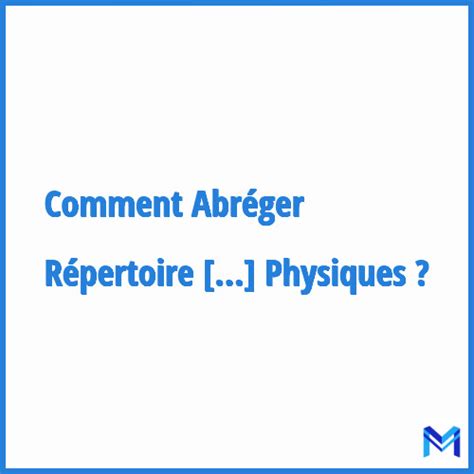 Comment Abréger Répertoire National D Identification Des Personnes