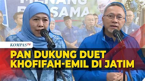 Partai Amanat Nasional Dukung Duet Khofifah Emil Di Pilkada Jawa Timur