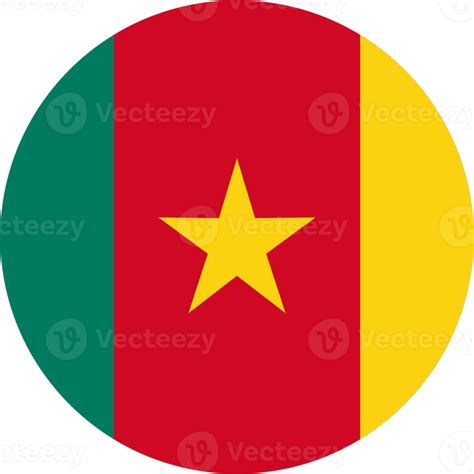 Cameroon Flag Round Shape Png Png