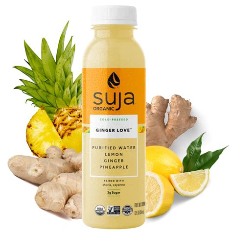 Suja Organic Cold Pressed Ginger Love Fruit Juice With No Additives Excellent