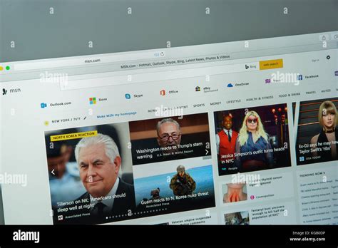 Msn Homepage Hi Res Stock Photography And Images Alamy