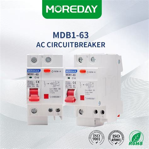 RCBO Circuit Breaker 1p N Earth Leakage Circtuit Breaker ELCB RCCB RCD