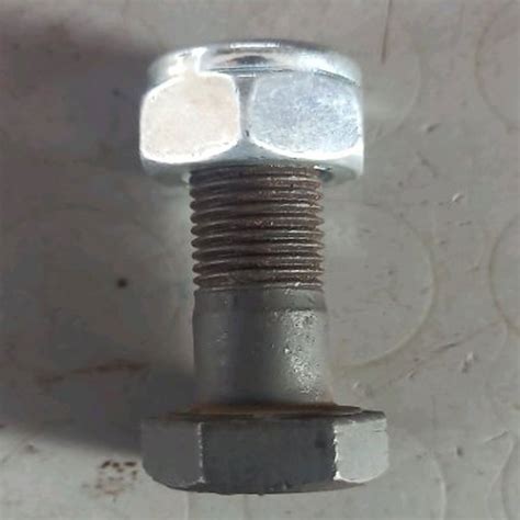 Polished Threaded Ms Hex Bolt Nut For Construction Grade En At Rs