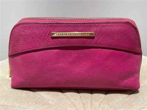 RALPH LAUREN NECESSAIRE ETUI TASCHE LEDER PINK MEGA Kaufen Auf Ricardo