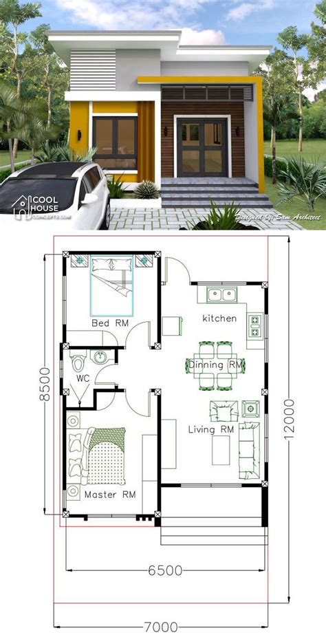 Small house design with 2 bedrooms – Artofit