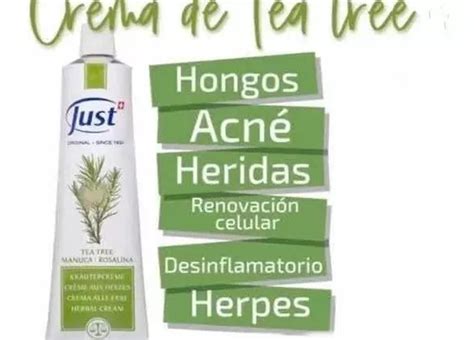 Crema Herbal Corporal Tea Tree Swiss Just G Viajero Origin Env O Gratis